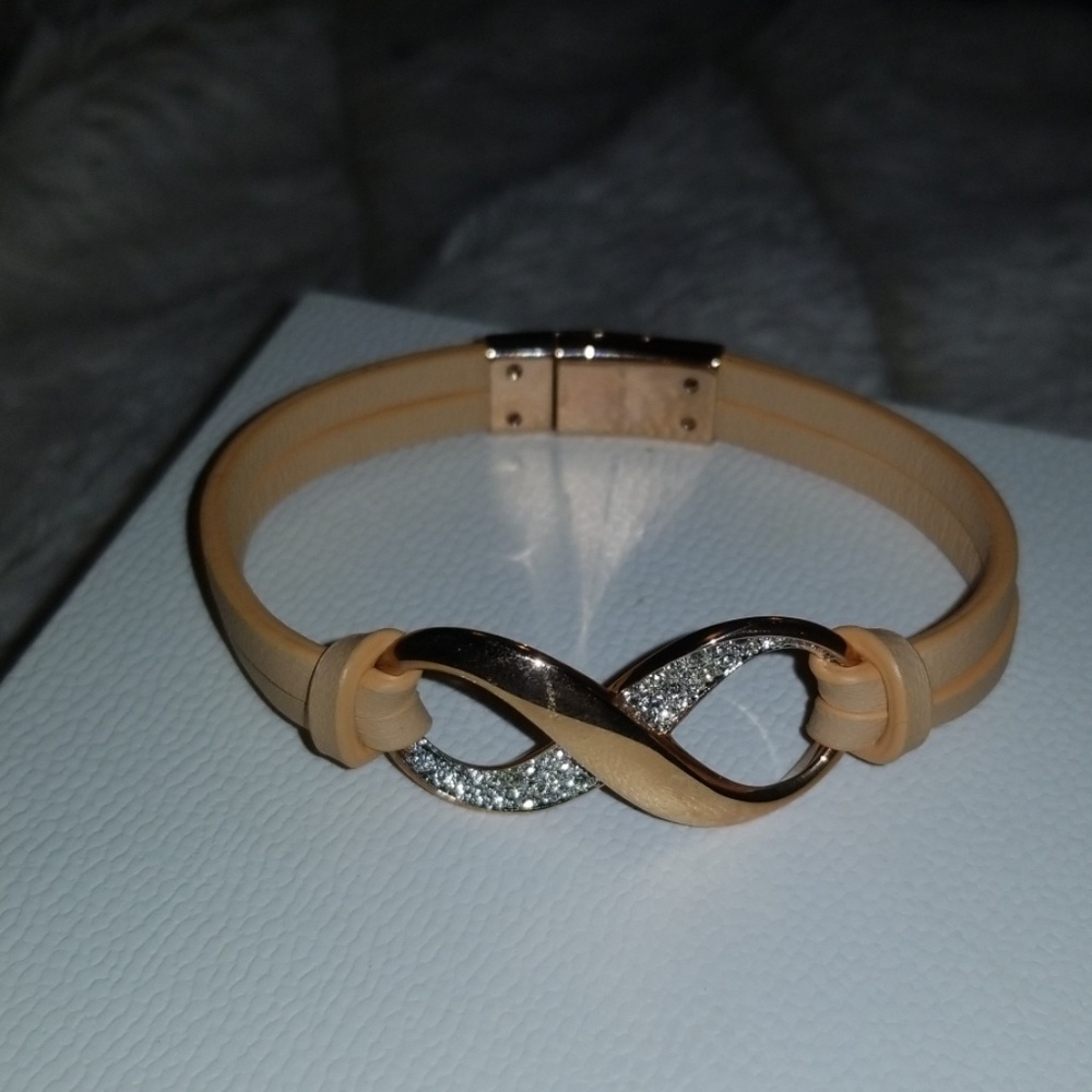 Swarovski Brand Rose Gold Infinity Bracelet